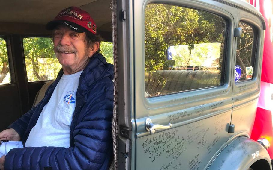 Jay Burbank and friend Charlie Enxuto of South Carolina will travel from California’s Central Coast through the U.S. and Canada to the Arctic Circle. They will trailer the antique vehicle the rest of the way.