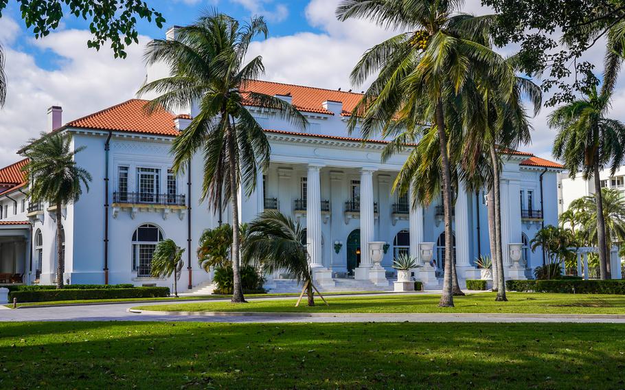 Exterior of the Henry Morrison Flagler Museum in Palm Beach, Fla.