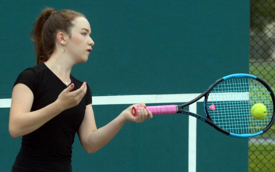 Two-time DODEA-Japan singles champion Jenna Mahoney returns for her senior season at Robert D. Edgren.