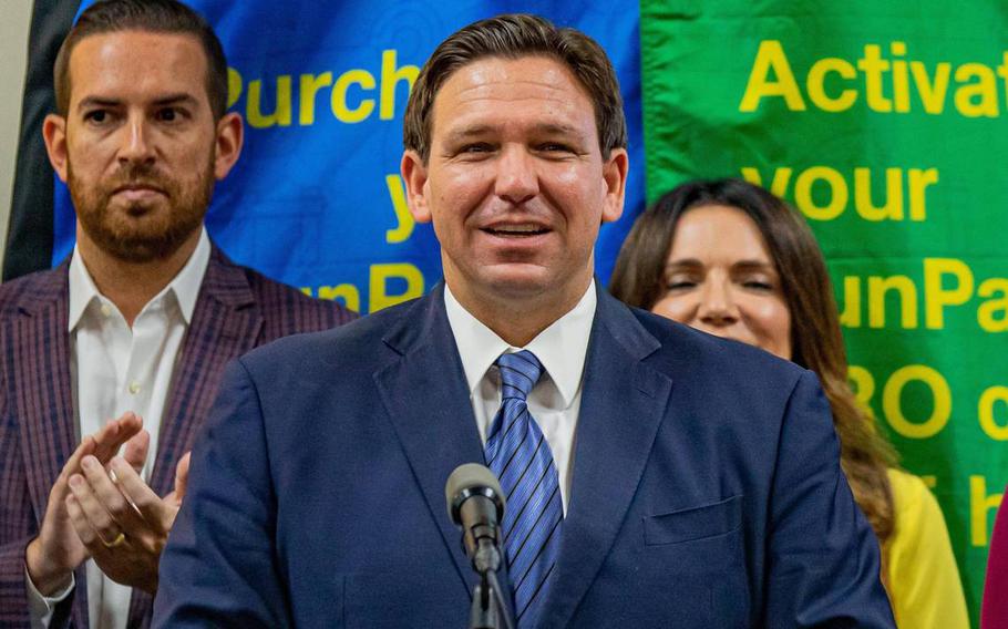 Florida Gov. Ron DeSantis. The DeSantis administration is calling on Florida National Guard members to work at short-staffed correctional facilities.