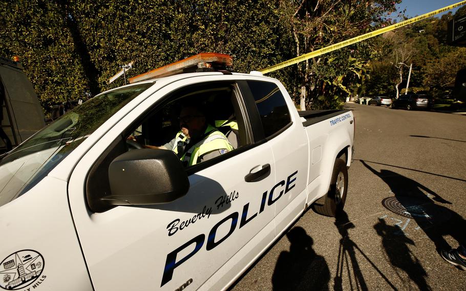 Police cordoned off the area near the Beverly Hills home of Clarence and Jacqueline Avant. Jacqueline Avant was reportedly shot and killed during a home invasion son Dec. 1, 2021. Violent crime has jumped sharply in Los Angeles, as it has in other large cities across the nation. 