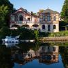 The Casino des Fainceries is one of the most iconic landmarks in the French town of Sarreguemines, which is on the border with Germany. The restaurant in the building has an outdoor seating area along the Saar River and is the town’s most scenic al fresco dining spot.