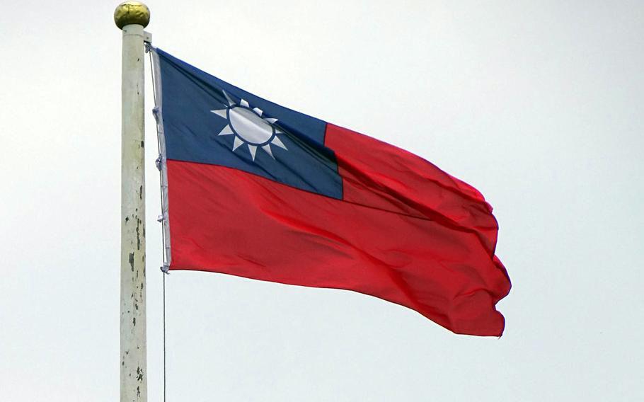 A Taiwanese flag flies over Taipei in this undated photo.