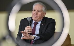 Secretary of the Air Force Frank Kendall speaks during the Department of the Air Force Total Force Integration Symposium on Joint Base Andrews, Md., March 14, 2023. (U.S. Air Force photo by Eric Dietrich)