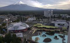 Fuji-Q Highland at the base of Mount Fuji is one of Japan’s most popular theme parks. 