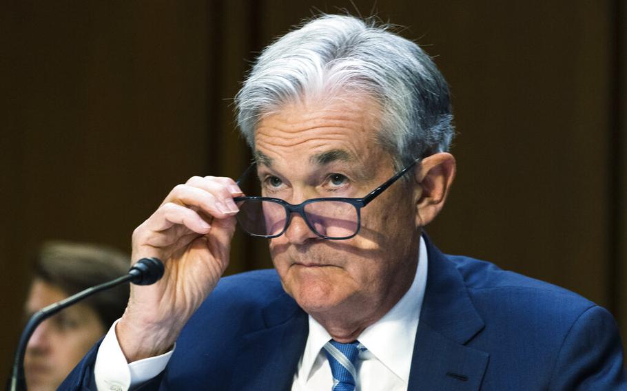 Federal Reserve Chairman Jerome Powell speaks to the Senate Banking, Housing and Urban Affairs Committee, as he presents the Monetary Policy Report to the committee on Capitol Hill, Wednesday, June 22, 2022, in Washington.