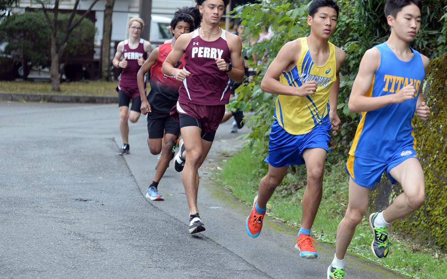 Matthew C. Perry junior Tyler Gaines finished second in the Far East boys virtual Division II race. As a freshman for E.J. King two years ago, he won the D-II crown.