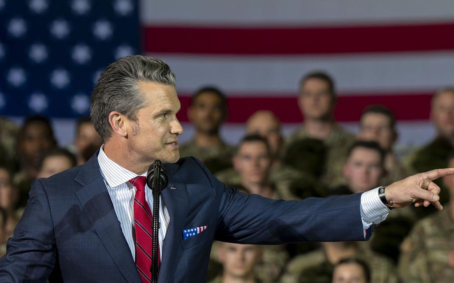 Defense Secretary Pete Hegseth