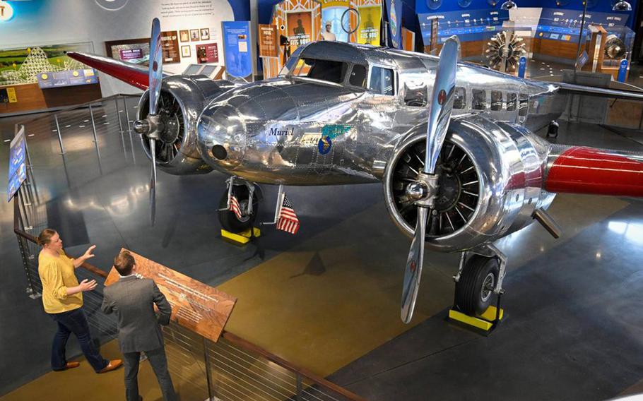 A Lockheed Electra 10-E aircraft named Muriel, the last one in the world, is the centerpiece of the new Amelia Earhart Hangar Museum in Atchison, Kansas.