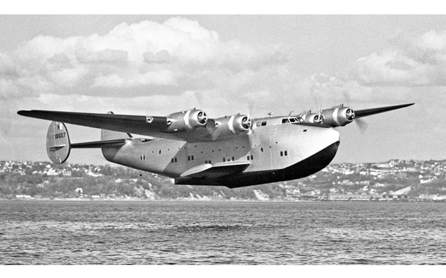 A Boeing 314 “Clipper” in flight. 