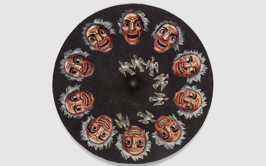 The Academy Museum of Motion Pictures’s exhibits include items such as phenakistiscopes, discs that, when spun, create the illusion that a drawing is moving.