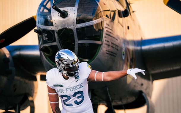 The Air Force Academy football team's new tribute uniform honors the Doolittle Raid, the flight of 16 B-25B Mitchell bombers launched against targets in Japan on April 18, 1942.