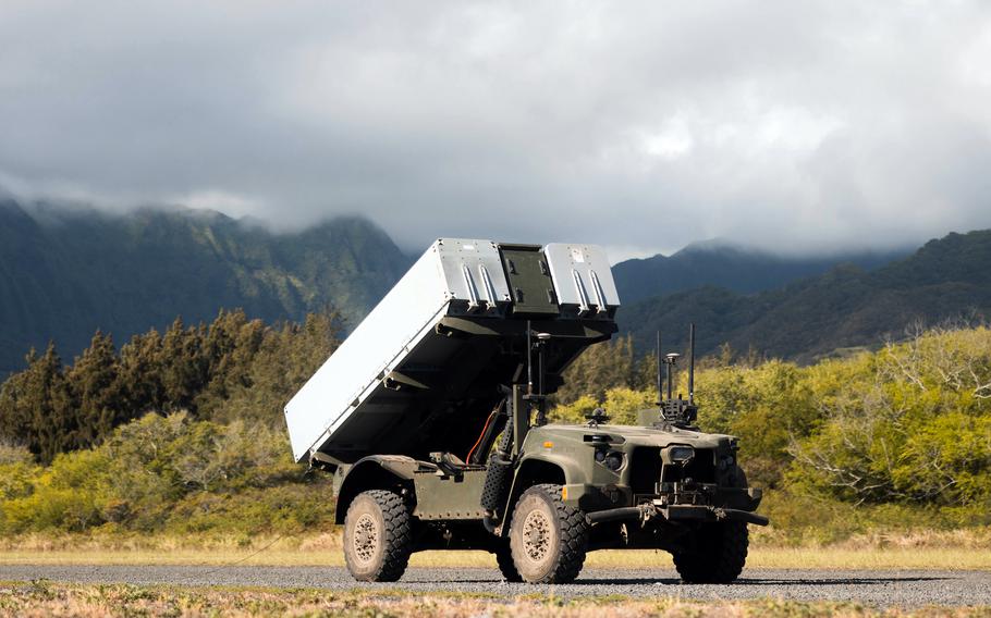 An anti-ship missile launcher