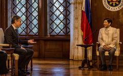 Secretary of State Antony Blinken speaks during a meeting with Philippine President Ferdinand "Bongbong" Marcos Jr. at Malacanang Palace on Saturday, Aug. 6, 2022, in Manila, Philippines. (Ezra Acayan/Getty Images/TNS)