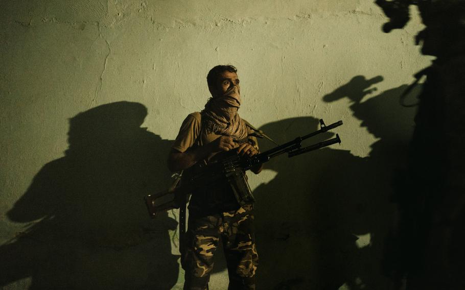 The special forces unit called off the operation after the friendly fire incident, blaming the other security branches for the lack of coordination. Photographed in Kunduz, Afghanistan, on July 15, 2021. 