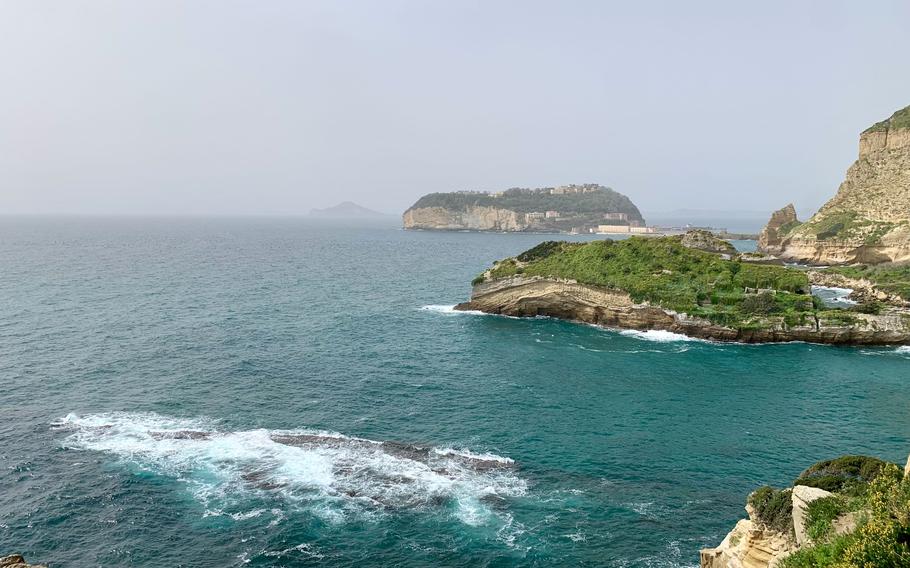 Visitors to Parco Archeologico del Pausilypon can take in views of the Tyrrhenian Sea, including a protected marine area. 