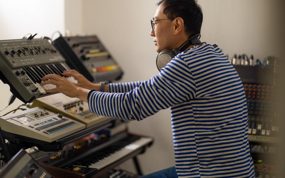 Yuri Suzuki in this home studio in Margate, U.K., on Aug. 11, 2021.