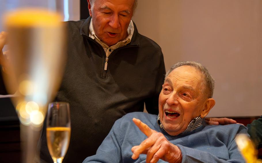 Norman Jay Green, a World War II veteran, celebrates his 100th birthday in Tokyo, Japan, Nov. 22, 2024.