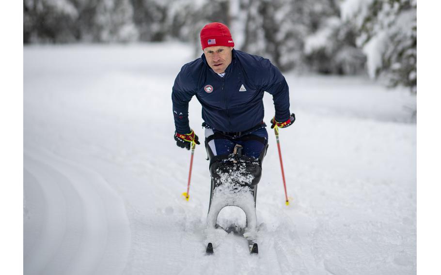 Dan Cnossen, 41, will compete in cross-country and biathlon events in Nordic skiing at the Beijing Paralympics.