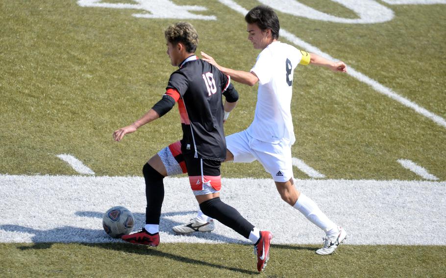 Damian Perez paces E.J. King with 14 goals heading into the Far East D-II boys tournament; senior Tuck Renquist is the last in a lengthy line of Renquists who have played sports for Kadena.