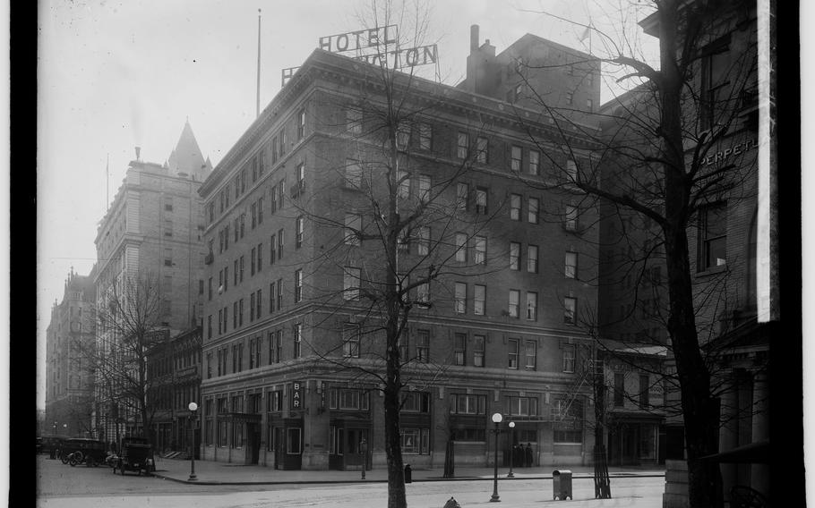 The Harrington Hotel, as it looked in about 1916, two years after it opened in 1914. 