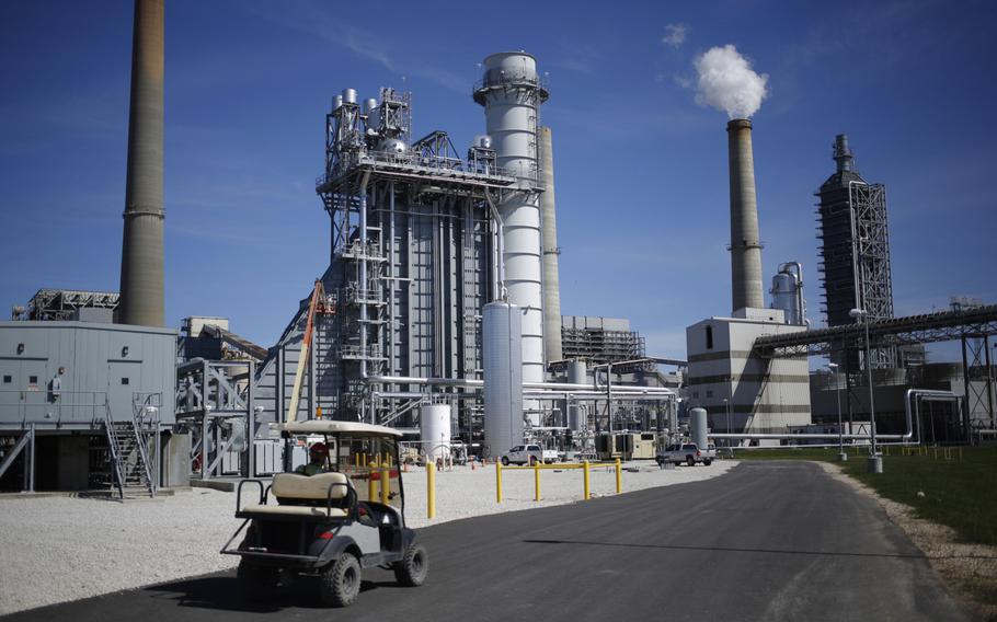 The Petra Nova Carbon Capture Project at the NRG Energy WA Parish generating station in Thompsons, Texas. 