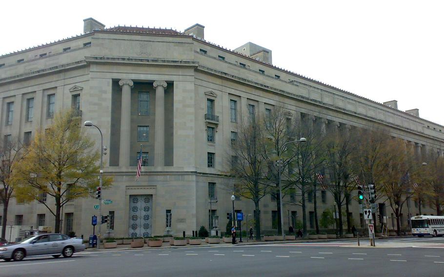 The US Department of Justice building, Washington, D.C.