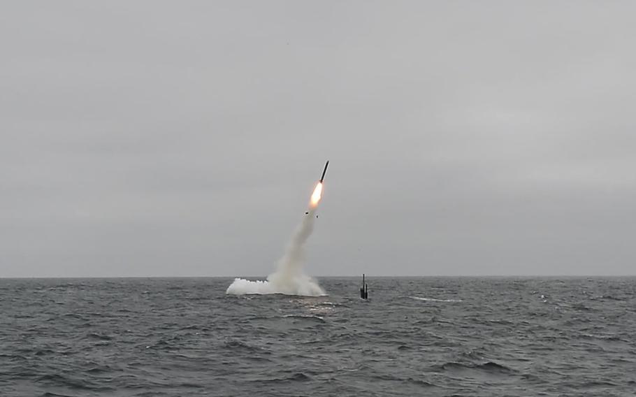 The crew of the Los Angeles-class fast-attack submarine USS Annapolis (SSN 760) successfully launches Tomahawk cruise missiles off the coast of southern California as part of a Tomahawk Flight Test (TFT), June 26, 2018.