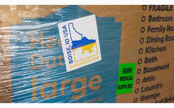 Full Gospel Slavic Church in Meridian has boxes of medical supplies packed to send to Ukraine. The church accepts monetary and material item donations to send as aid. 