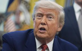 FILE - President Donald Trump speaks to reporters in the Oval Office of the White House, May 23, 2025, in Washington. (AP Photo/Evan Vucci, File)