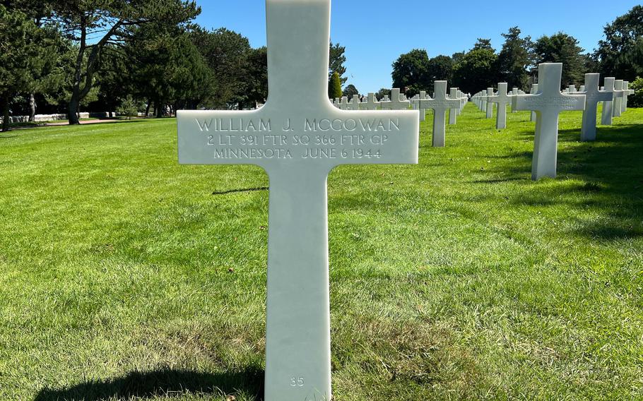 U.S. Army Air Forces 2nd Lt. William J. McGowan was laid to rest at Normandy American Cemetery, France, on July 9, 2022, nearly 80 years after he was killed during operations in France during World War II.