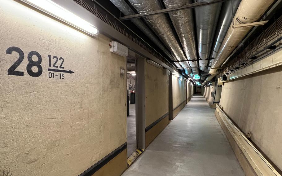 Twelve miles of hallways connected rooms and facilities in the former German government bunker in Bad Neuenahr-Ahrweiler, Germany. Today, only a fraction of the original complex remains preserved as a museum and historical documentation site.