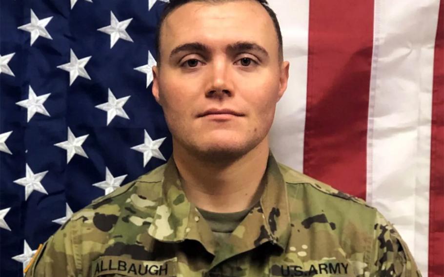 First Lt. Joseph T. Allbaugh, 24, died in a noncombat incident in southern Kandahar province on July, 12, 2020

U.S. Army