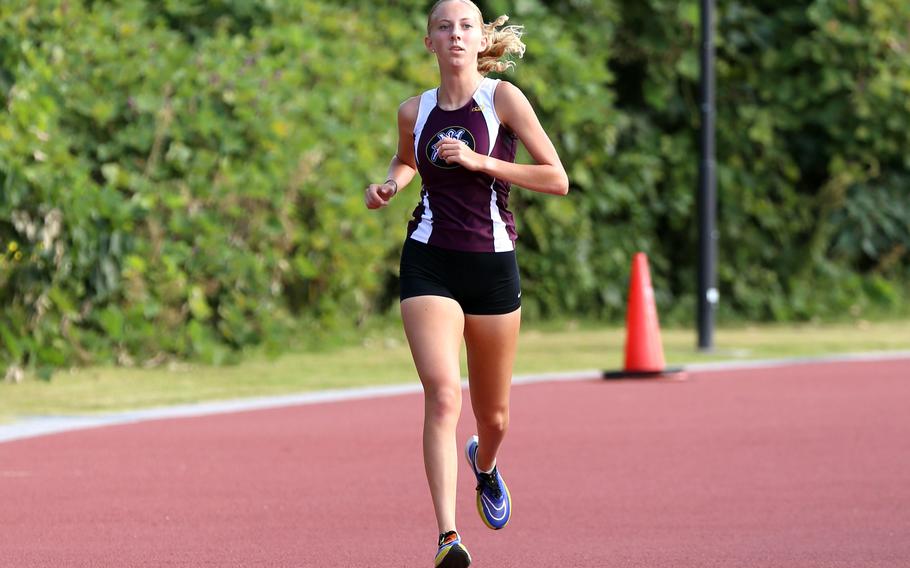 In addition to holding the Pacific and Far East meet cross-country records, Matthew C. Perry senior Jane Williams now owns the Pacific's 3,200-meter track and field mark.