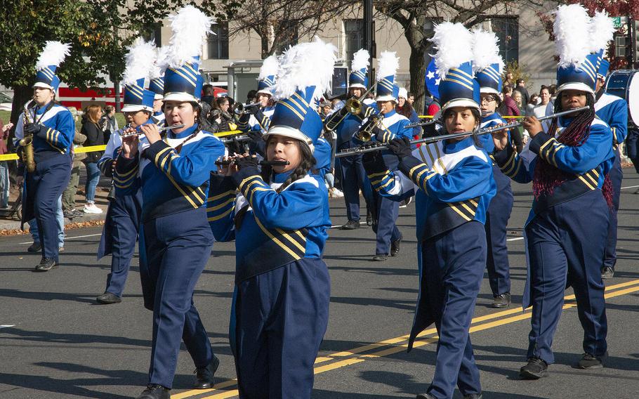 The National Veterans Day Parade on Sunday, Nov. 12, 2023, in Washington. 