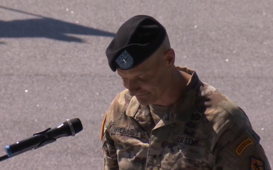 Brig. Gen. Patrick Michaelis assumes command on June 18, 2021.
