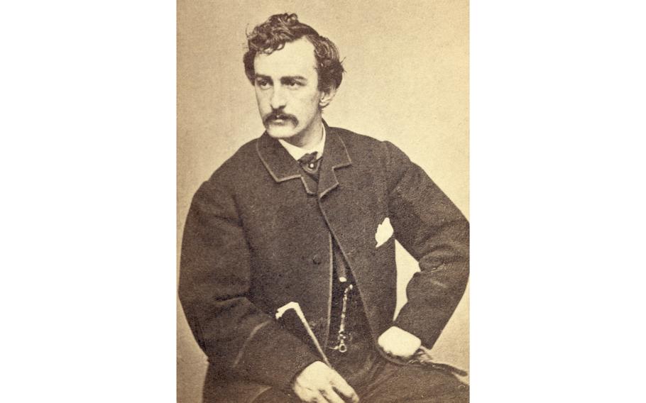 Lincoln assassin John Wilkes Booth circa 1865.