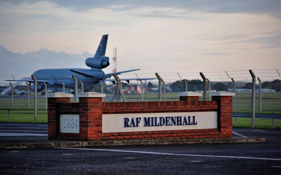 A man who was looking for former President Donald Trump at RAF Mildenhall earlier in the week faces charges of drunken driving, British law enforcement authorities said March 18, 2022.