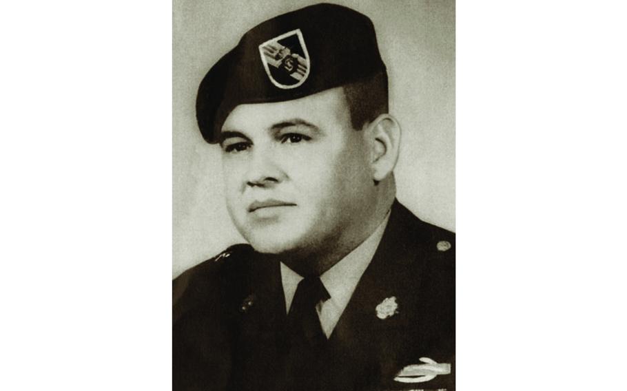 Vietnam War veteran Sgt. 1st Class Jose Rodela, of Corpus Christi, Texas, 5th Special Forces Group (Airborne). 
