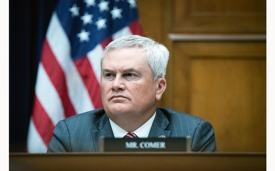 Rep. James Comer, R-Ky., listens to testimony during a hearing on Capitol Hill in Washington, D.C., on June 3, 2024. 