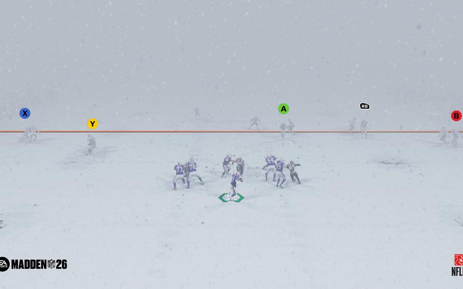 Extreme weather impacts visibility in Madden NFL 26. 
