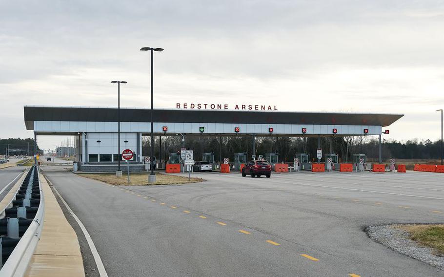 Redstone Arsenal gate.