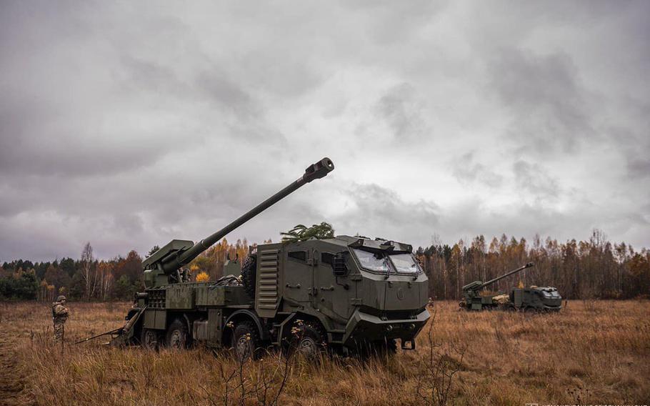 Bohdana self-propelled howitzer.