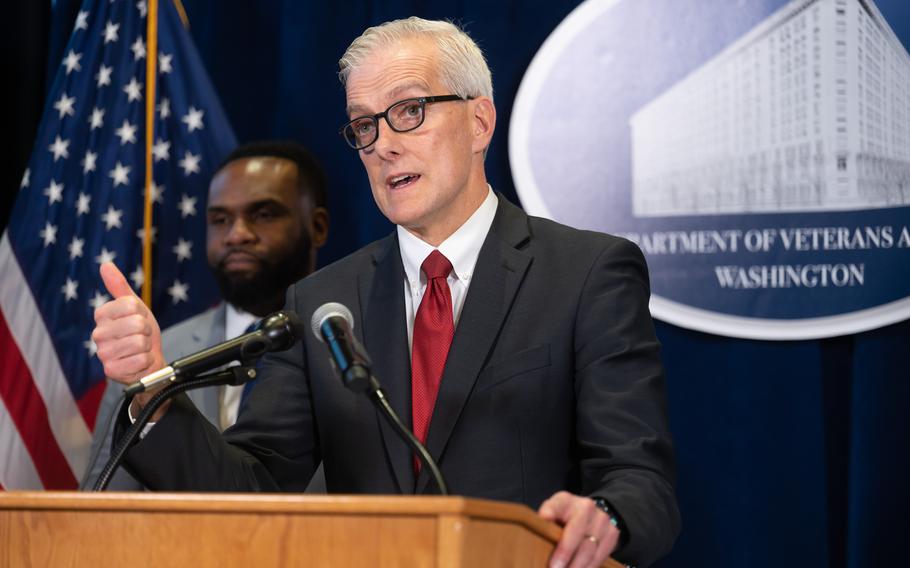 Secretary of Veterans Affairs Denis McDonough was not notified that VA leaders planned to give big bonuses to more than 180 senior executives in Washington until they were awarded. 