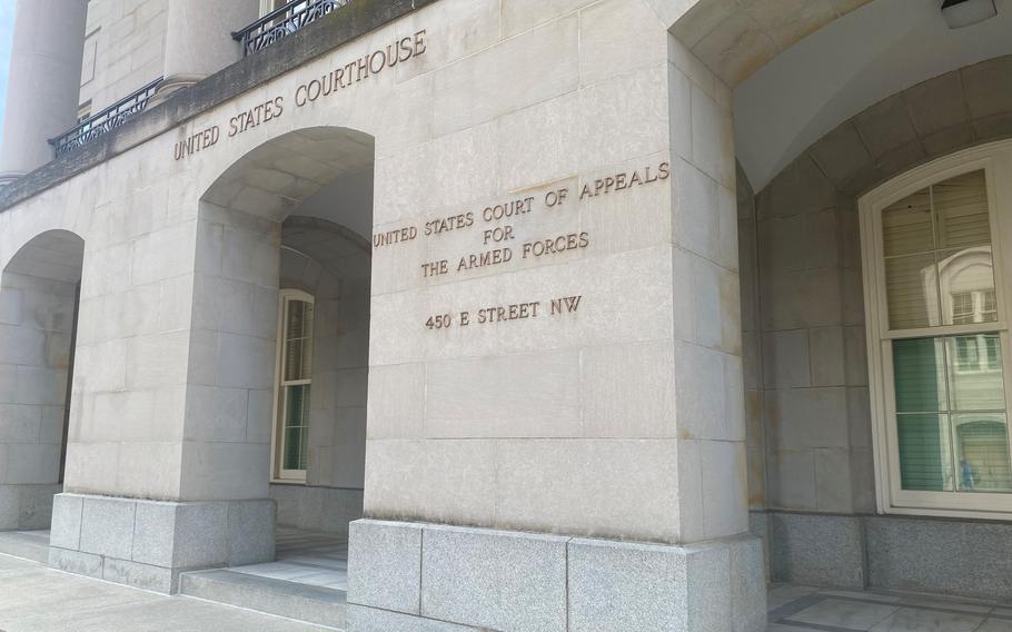 The U.S. Court of Appeals for the Armed Forces in Washington, D.C.