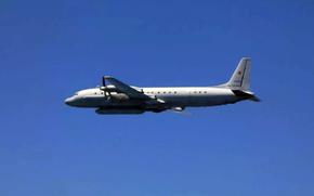 A Russian Ilyushin IL-20 flies over the Sea of Japan in this image released by the Japan Joint Staff on May 18, 2024.