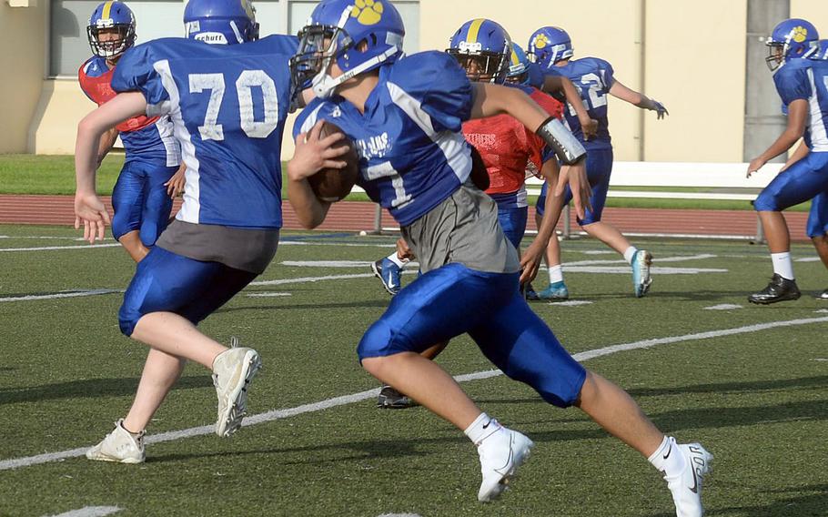 New Yokota starting quarterback Dylan Tomas opens the 2021 season against his old team, Robert D. Edgren.