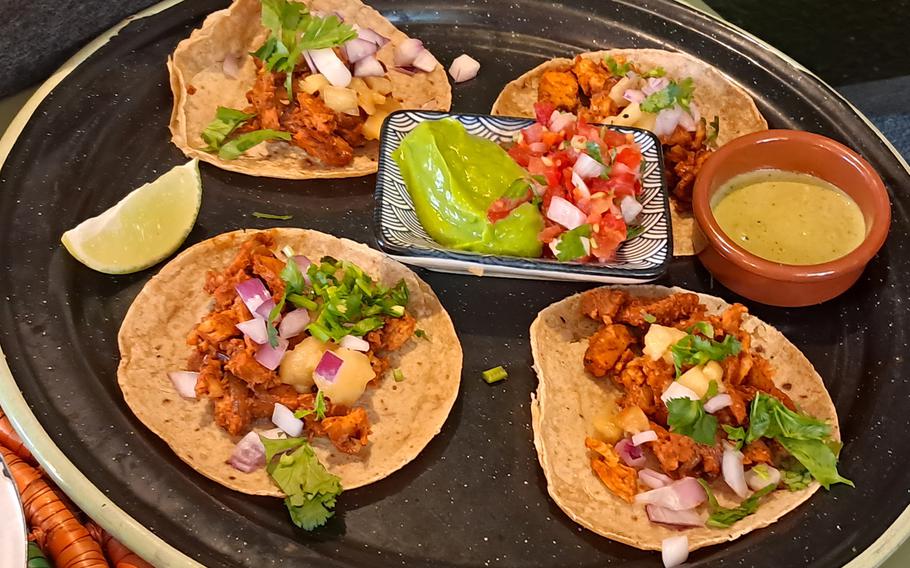 The al pastor tacos at El Pacifico in Frankfurt, Germany. 