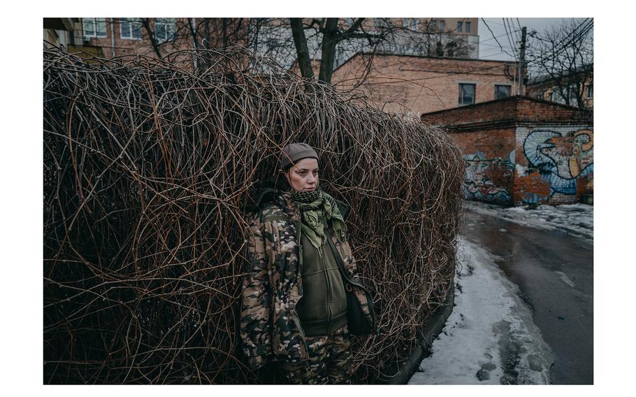 Ryazantseva in Zhytomyr, Ukraine, on Jan. 27, 2024.