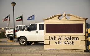 Airmen at Ali Al Salem Air Base in Kuwait are adapting their base to guard against new threats, from aerial drones and ballistic missiles. The base hosts the 386th Air Expeditionary Wing and houses about 3,300 troops on rotation and 1,500 troops in transit, base officials said.